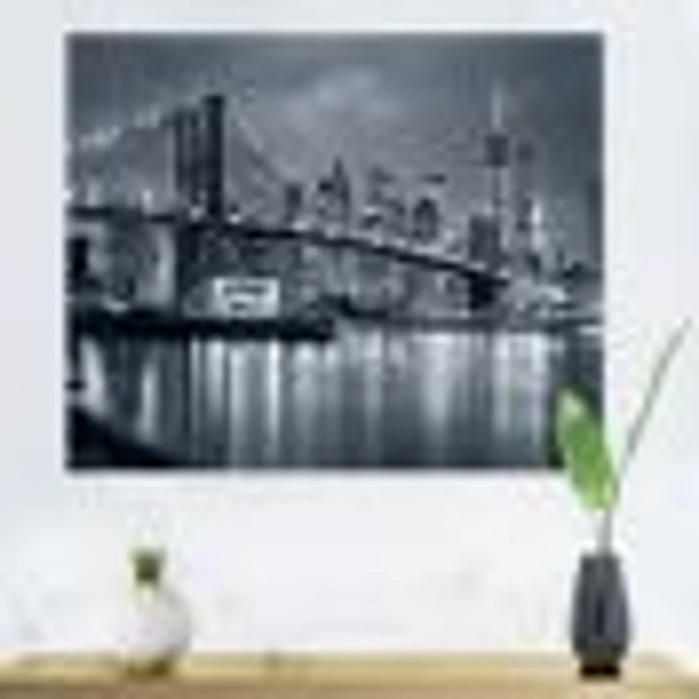 Panorama New York City at Night  Canvas Print