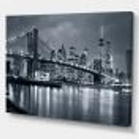 Panorama New York City at Night  Canvas Print