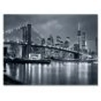 Panorama New York City at Night  Canvas Print