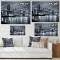 Panorama New York City at Night  Canvas Print