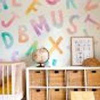 Rainbow Alphabet Wallpaper Mural