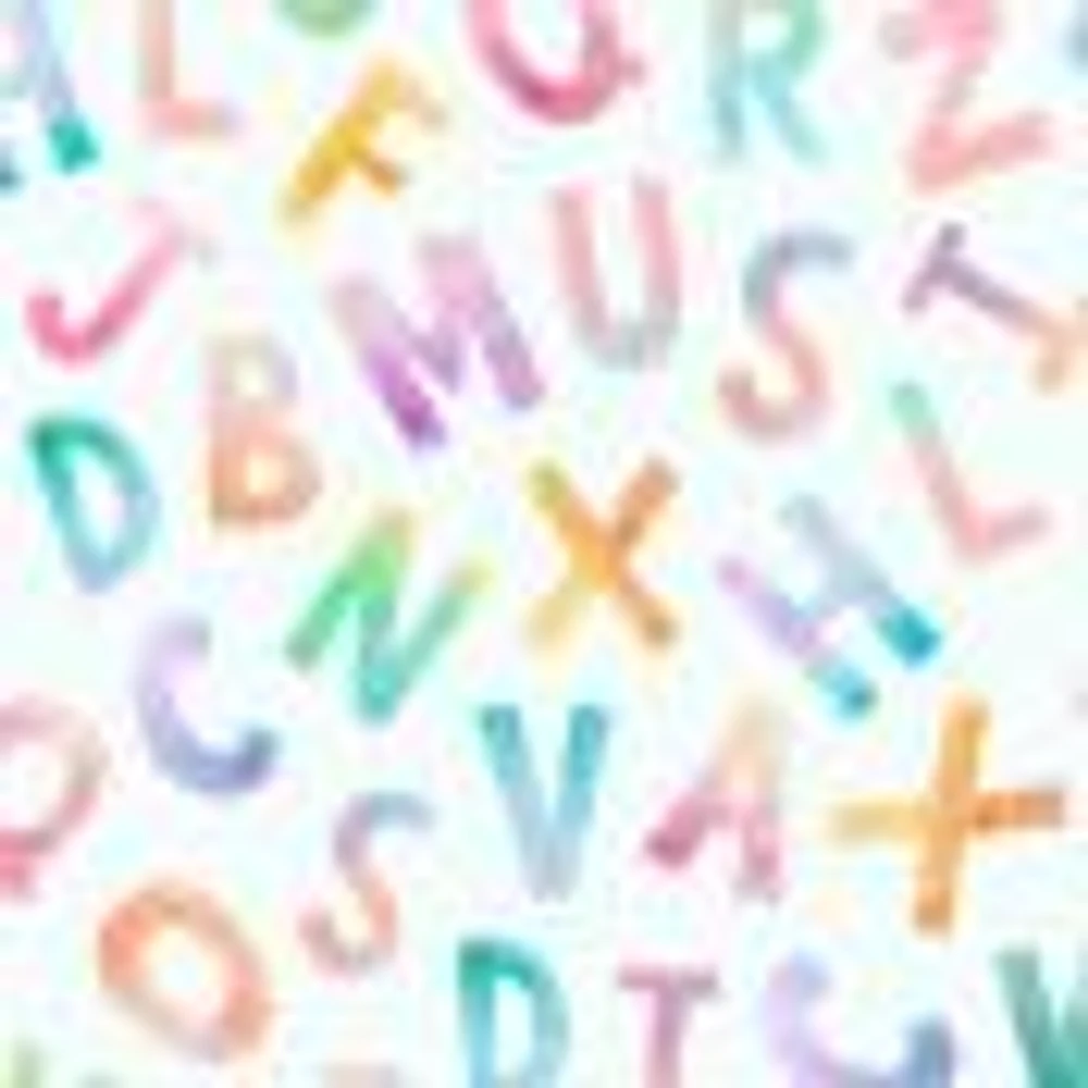 Rainbow Alphabet Wallpaper Mural