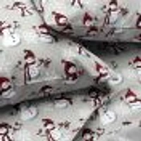 Snowman Ensemble de draps en flannelle