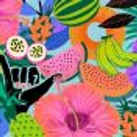 Summer Tropical Mix Wallpaper Mural