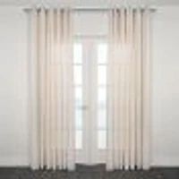 Taranto Semi Sheer Jacquard Grommet Curtain