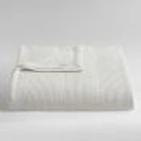 Calvin Klein Waffle Stripe Cotton Blanket