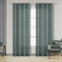 Trinity Semi Sheer Grommet Curtain