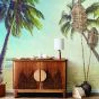 Tropical Beach Resort Wallpaper Mural