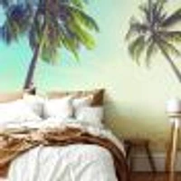 Tropical Beach Resort Wallpaper Mural