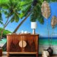 Tropical paradise at Maldives Wallpaper Mural