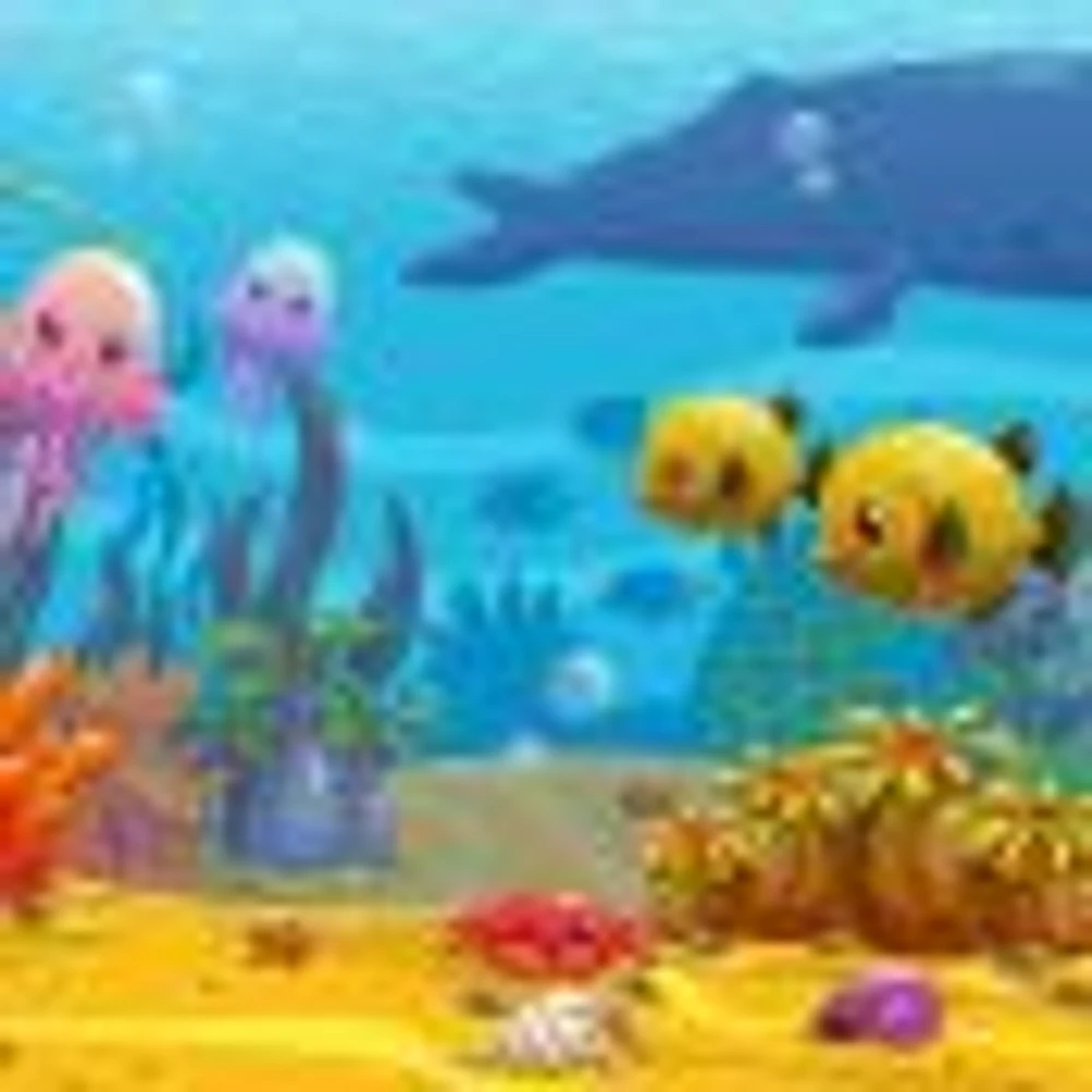 UnderWater World Cartoon Wallpaper Mural