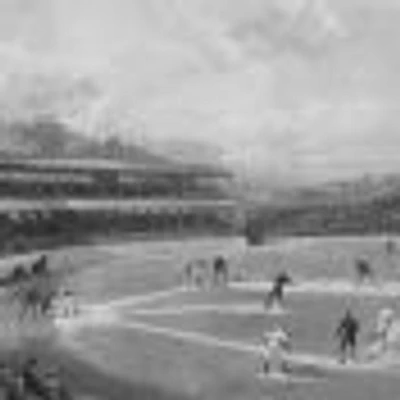 Vintage 1894 Baseball Match Wallpaper Mural