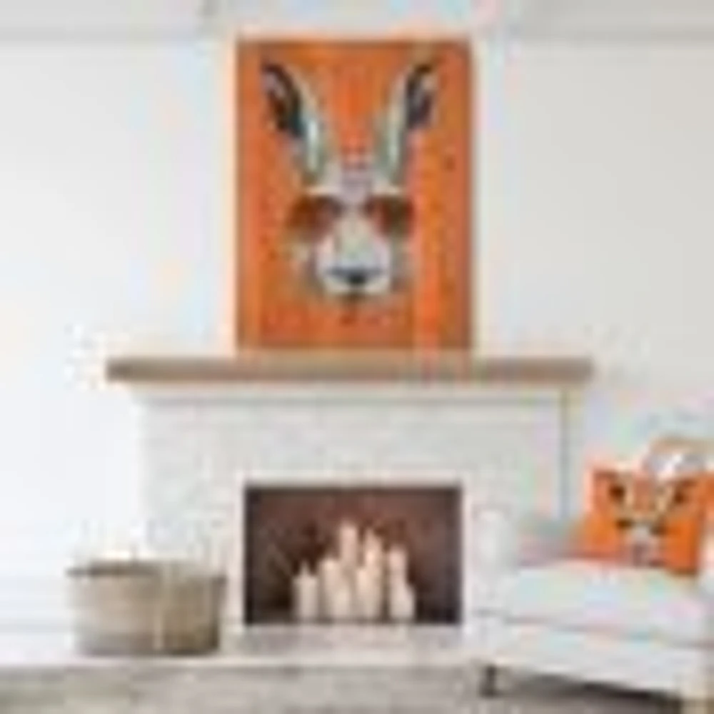 Funny Rabbit with Sunglasses Wood Wall Art