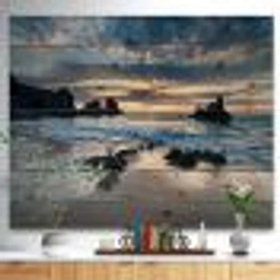 Beautiful Porthcothan Bay Wood Wall Art