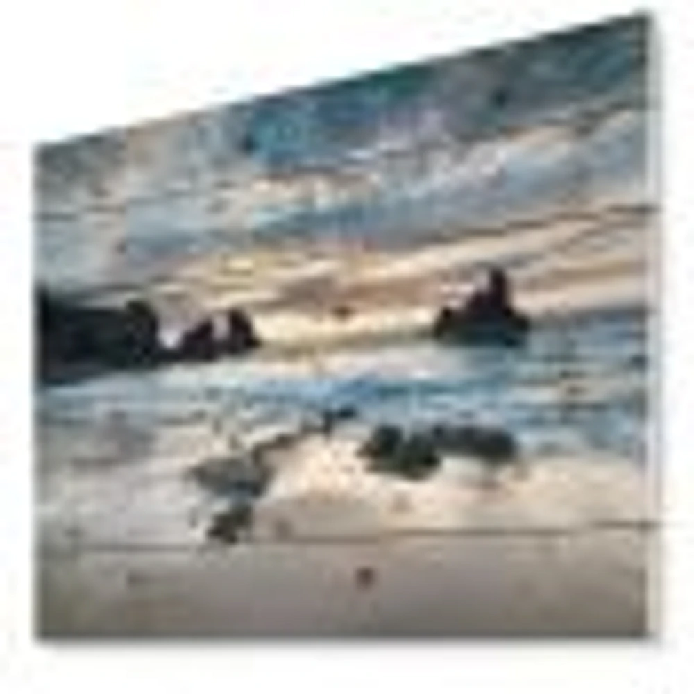 Beautiful Porthcothan Bay Wood Wall Art