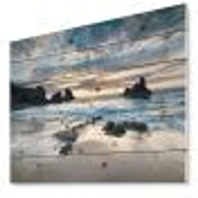 Beautiful Porthcothan Bay Wood Wall Art