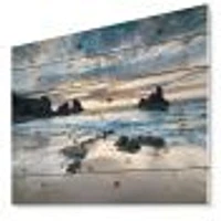 Beautiful Porthcothan Bay Wood Wall Art