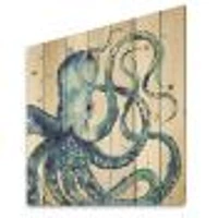 Blue Deep Sea VI Wood Wall Art