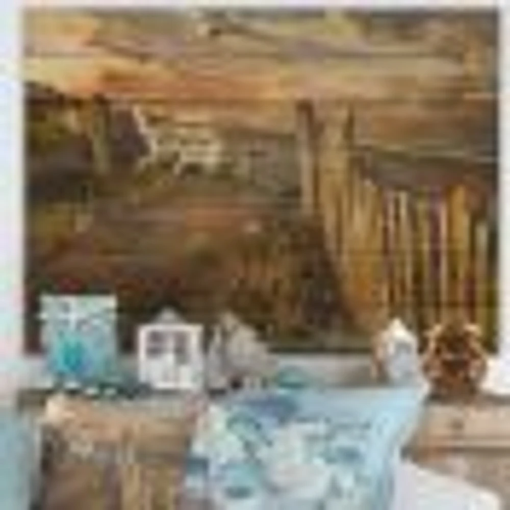 Dunes Sunset Wood Wall Art