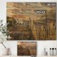 Dunes Sunset Wood Wall Art