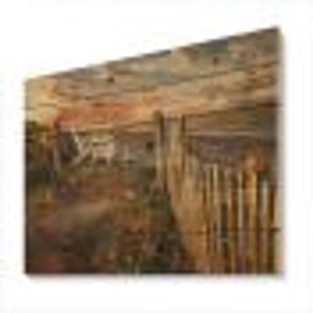 Dunes Sunset Wood Wall Art