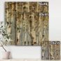 Art Mural en Bois « White Birch Forest »