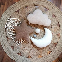 Star Pillow - Brown