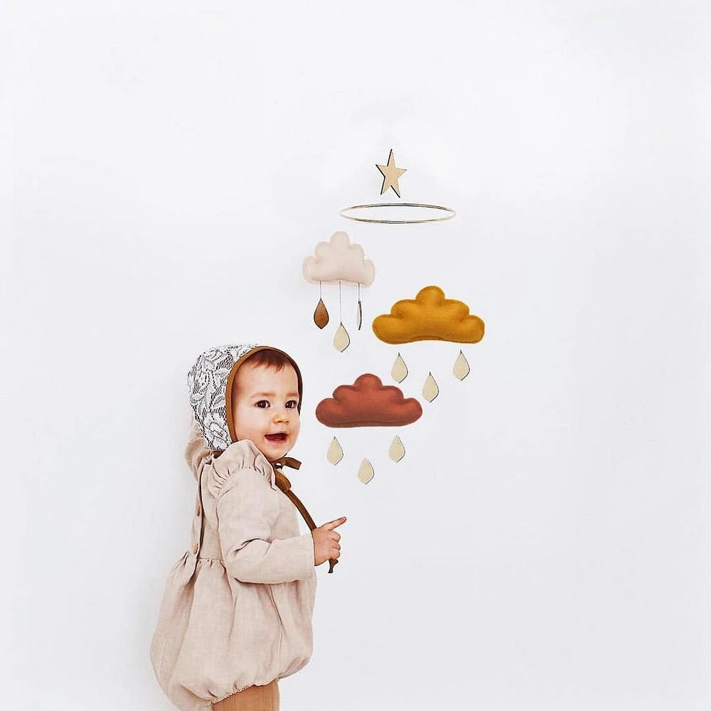 Cloud Mobile - Beige & Rust