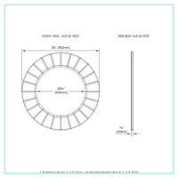 Bellamy miroir rond en verre