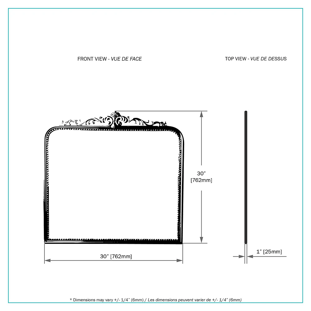 Camden Gold Decorative Mirror