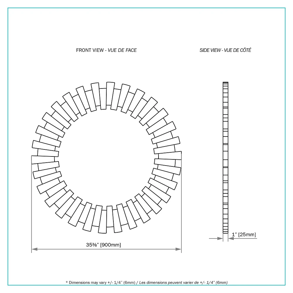 Spectra Round Glass Mirror