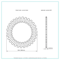 Spectra Round Glass Mirror