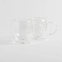 LC Studio Gusto Caffè Verres à café à double paroi, ensemble de 2 - 300 ml