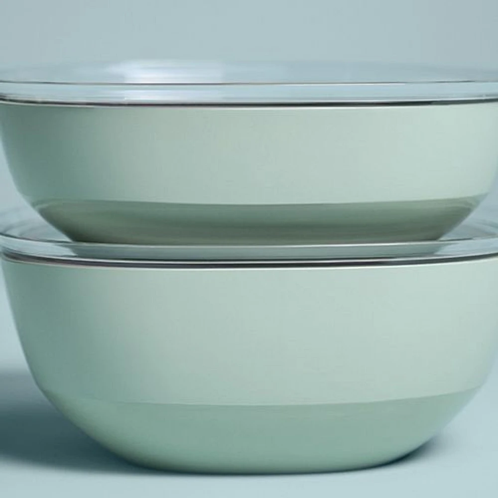 Mepal Silueta 4 L Serving Bowl With Lid - Nordic Sage