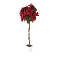 Boule topiriare de poinsettia de cm par Haute Deco