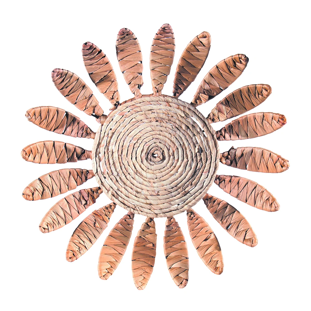 Rattan Flower Wall Decor