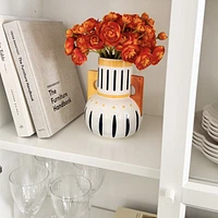 Nostalgia Square Handles Painted Vase