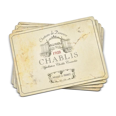 Set of 4 Vin De France Placemats by Pimpernel