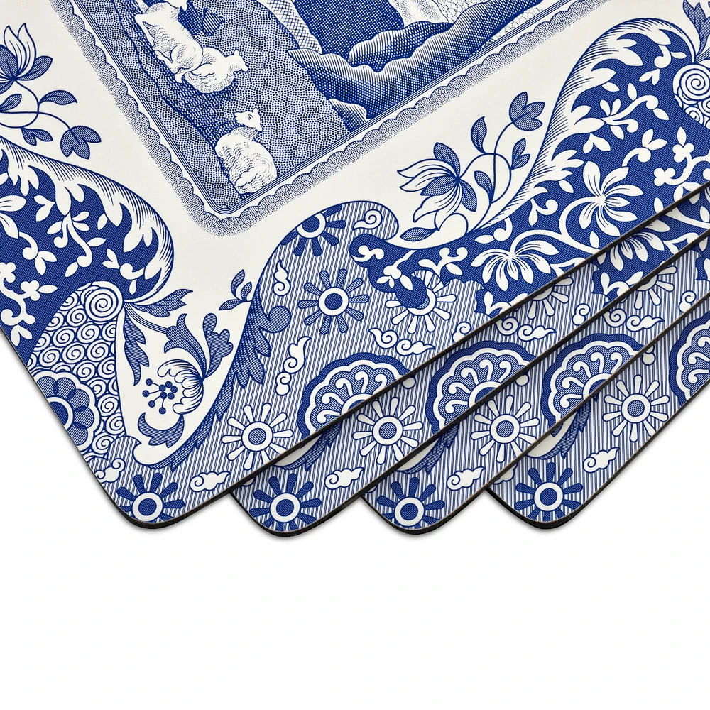 Set of 4 Blue Italian Placemats by Pimpernel