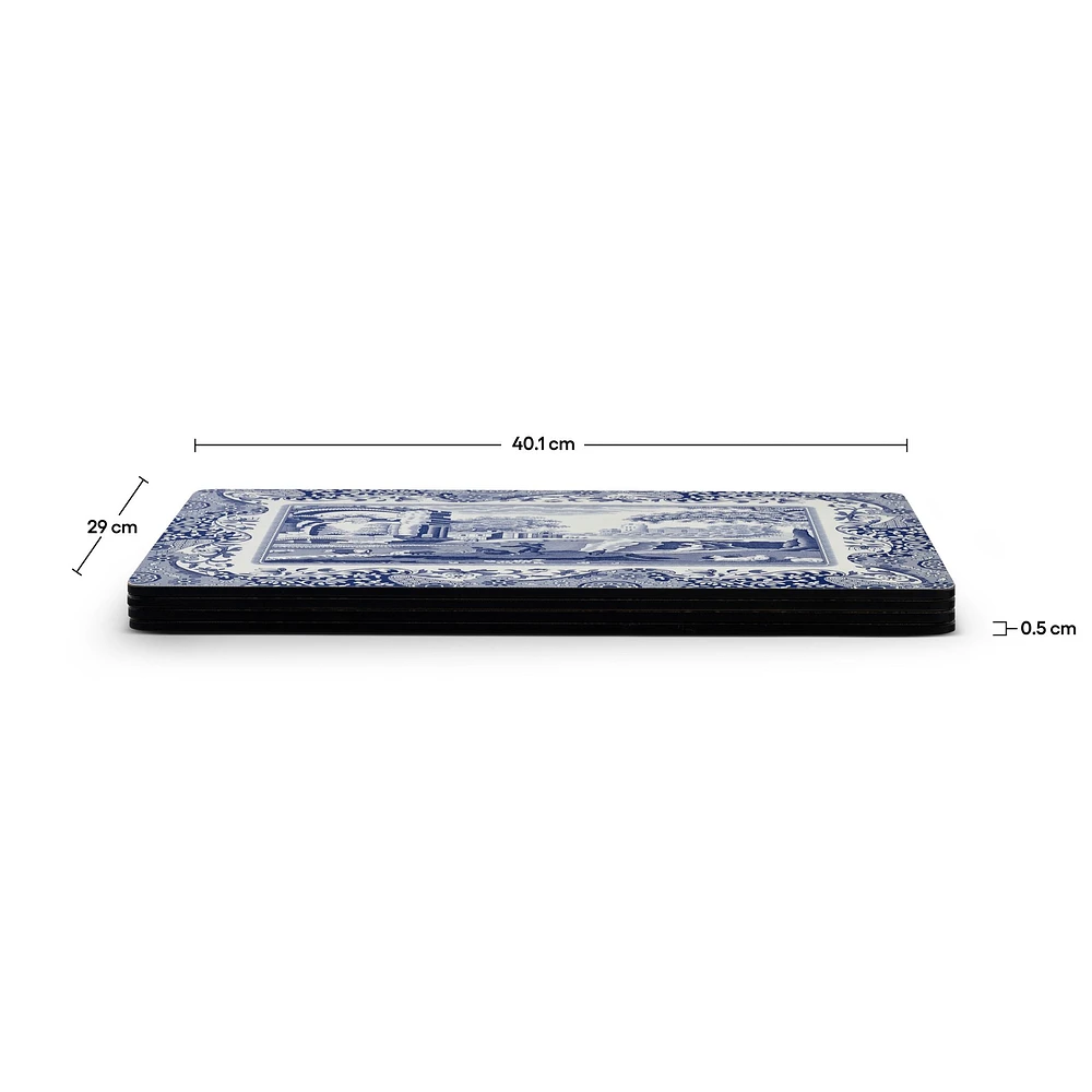 Set of 4 Blue Italian Placemats by Pimpernel