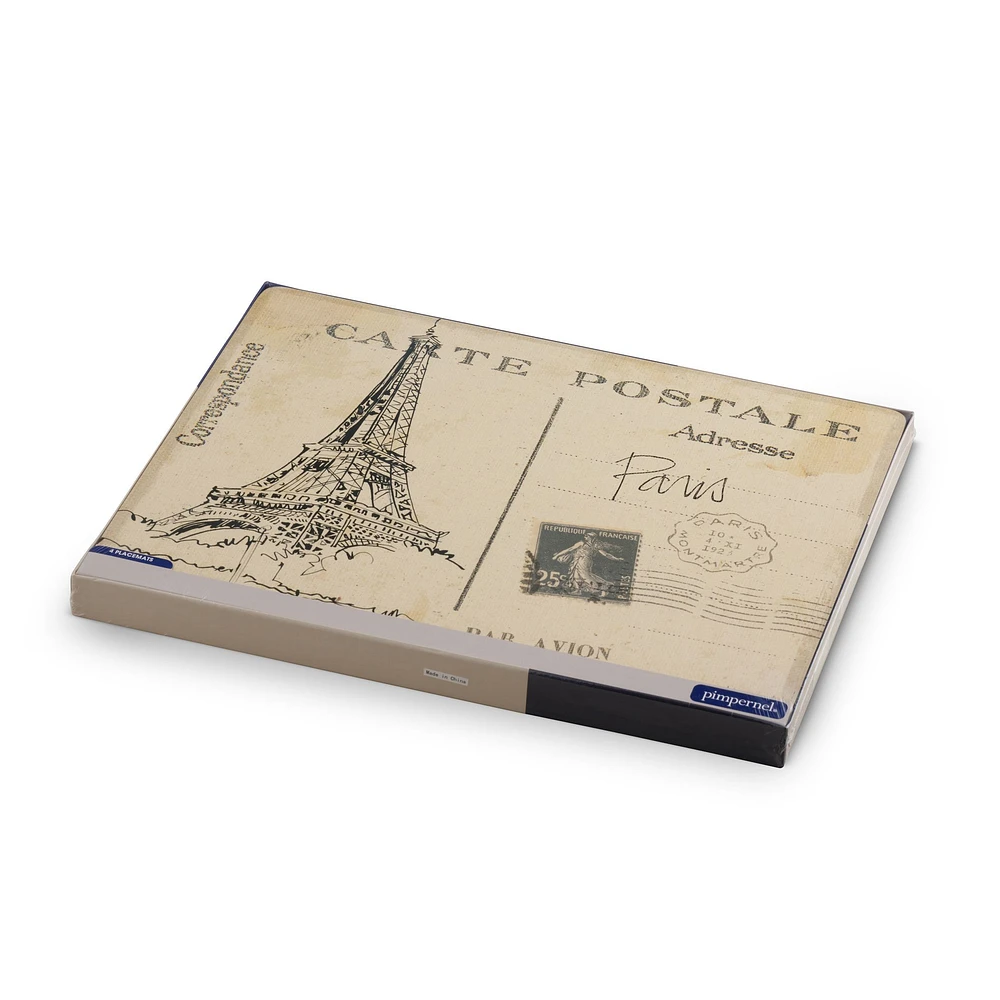 Set of 4 Postcard Sketches Placemats by Pimpernel