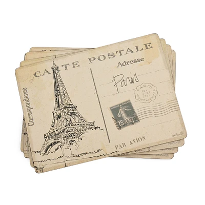 Set of 4 Postcard Sketches Placemats by Pimpernel
