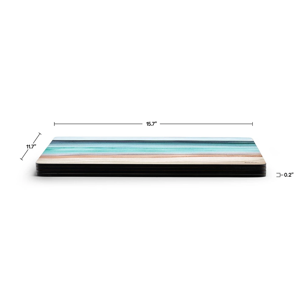 Set of 4 Coastal Shore Placemats by Pimpernel