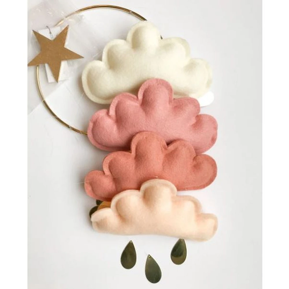 Cloud Mobile - Blush, Ivory, Terracotta & Peach