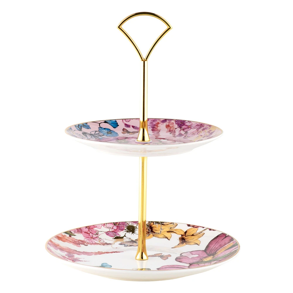 Maxwell & Williams Enchantment 2-Tier Cake Stand - 35cm