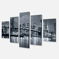 Panorama New York City at Night  Canvas Print