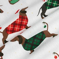 Holiday Dogs Flannel Sheet Set