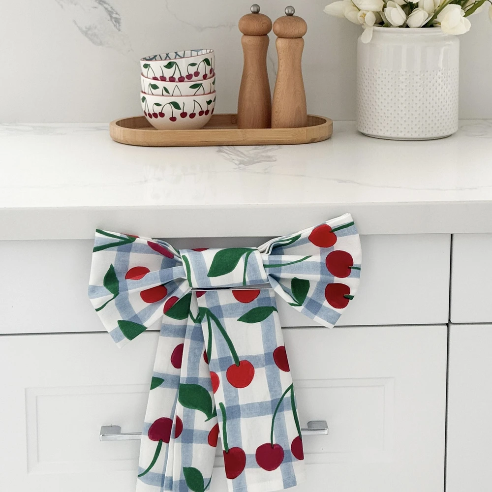 Very Cherry Printed Dishtowel