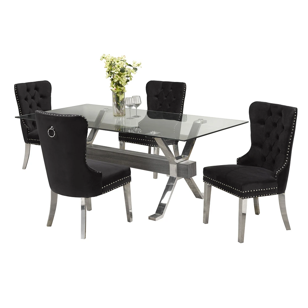 Edensaw 5-Piece Dining Set 70"