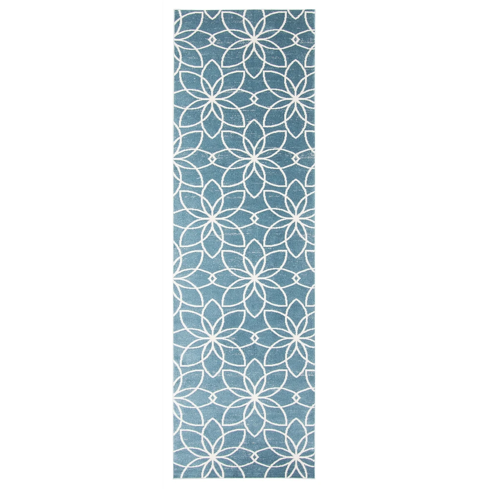 Aqua Terali Contemporary Area Rug